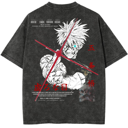 Six Eyes Crimson Vintage Tee